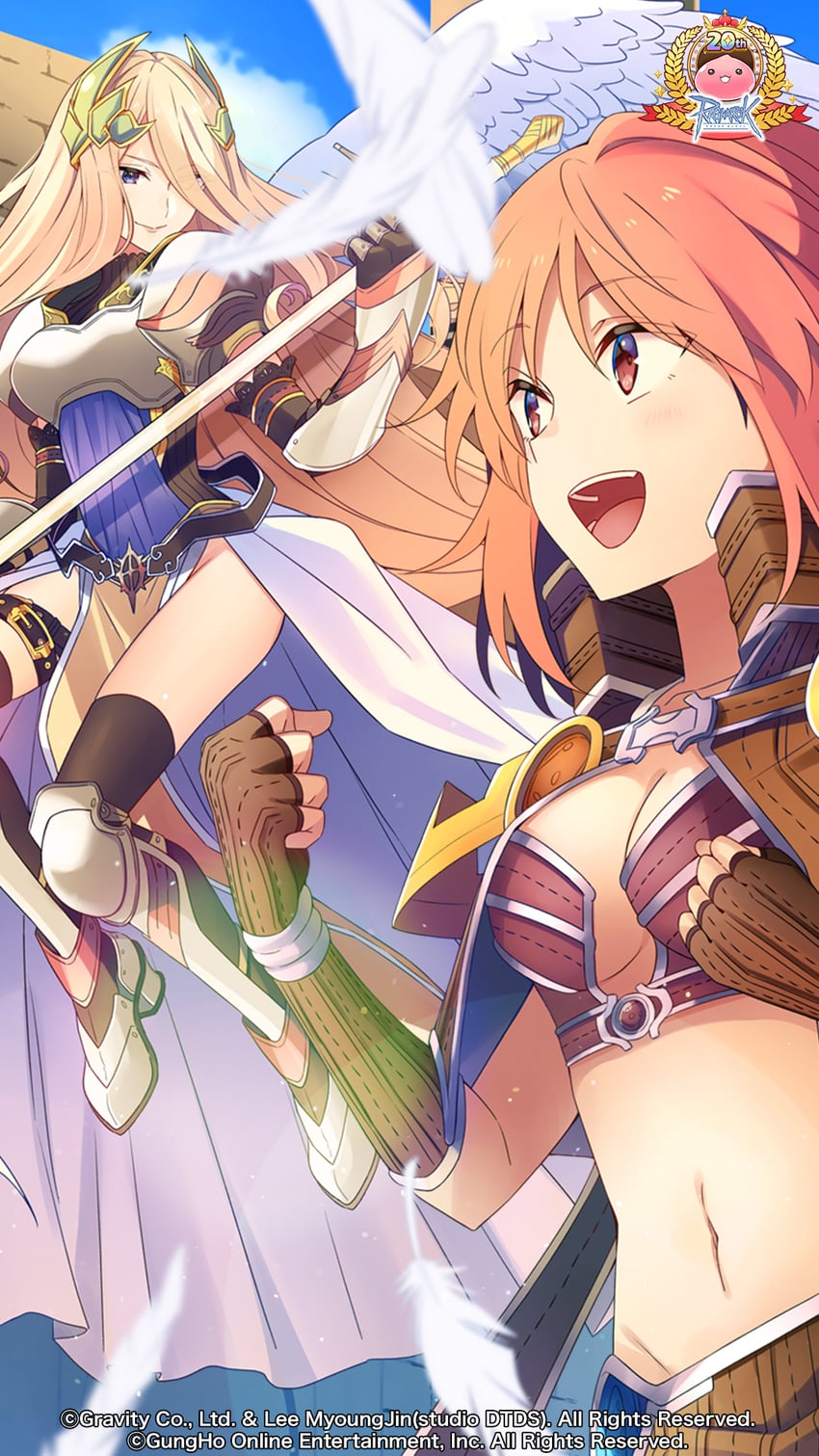 poring, sage, and valkyrie (ragnarok online) drawn by yukichi_(eikichi)