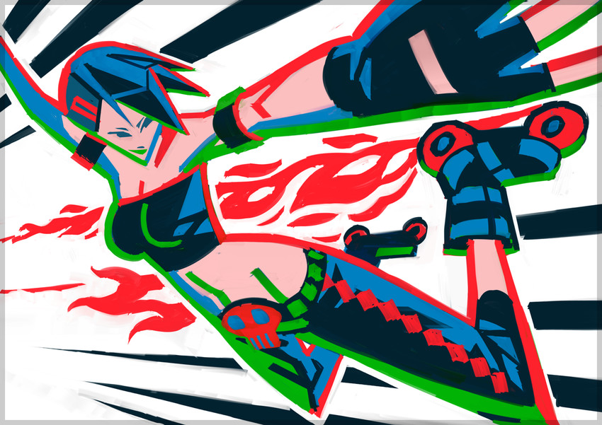 cube (jet set radio and 1 more) drawn by idota