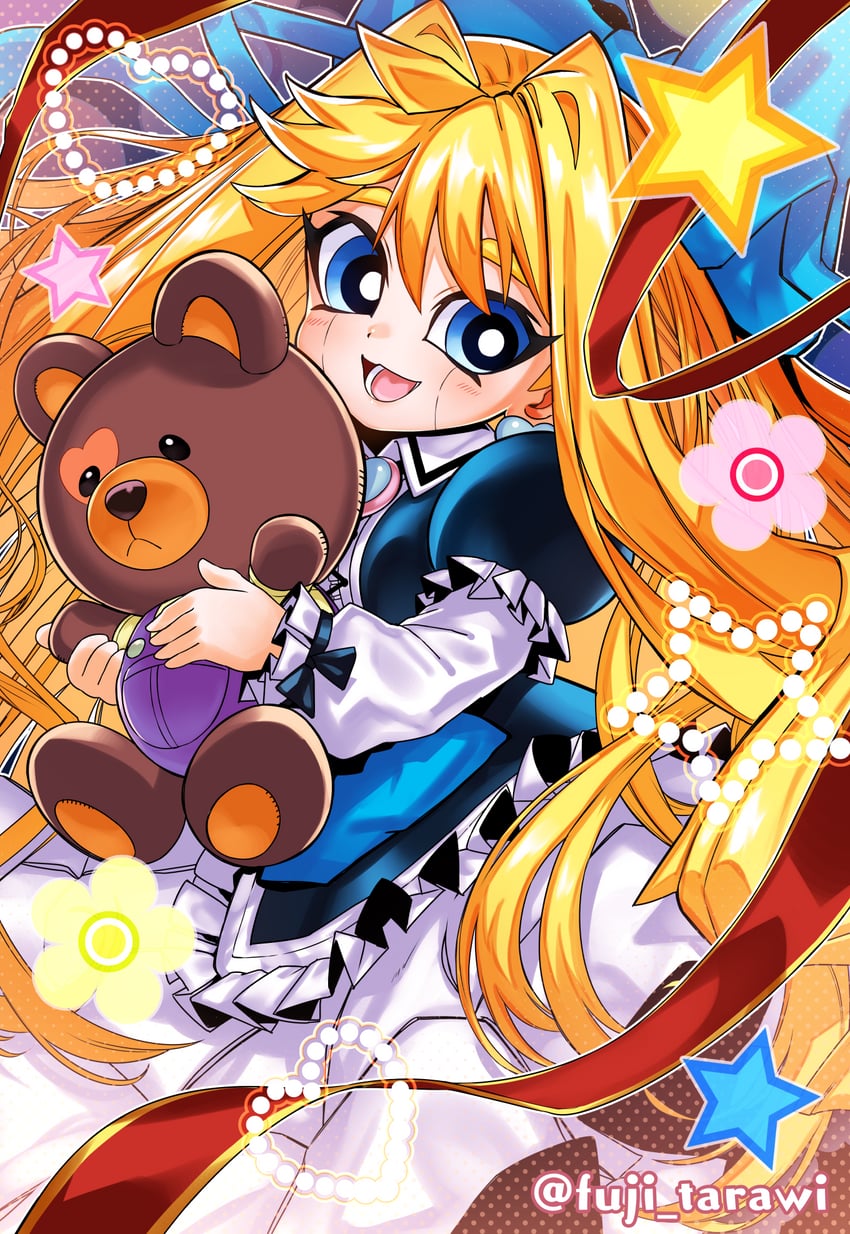 princess cologne and doll monster bear-bear (yu-gi-oh!) drawn by fuji_tarawi