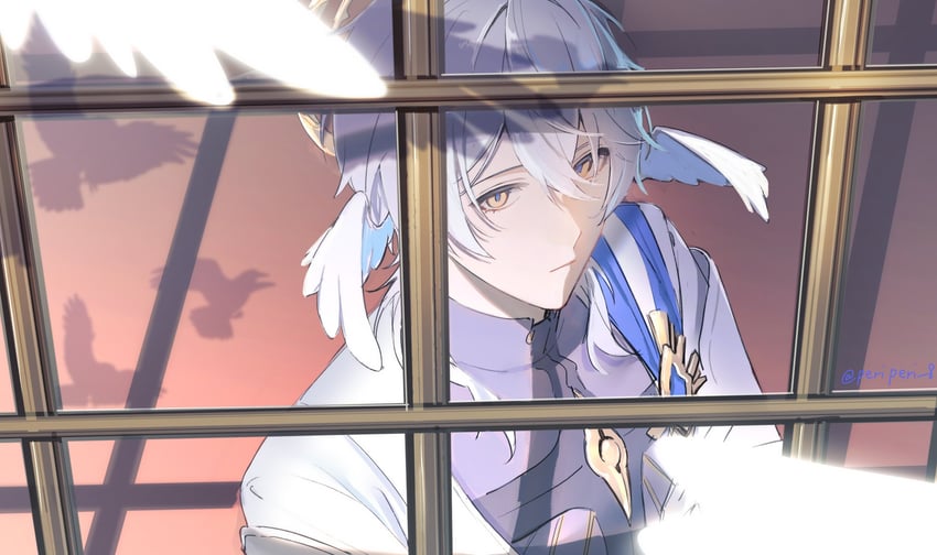 sunday (honkai and 1 more) drawn by peridot_(periperi_8)