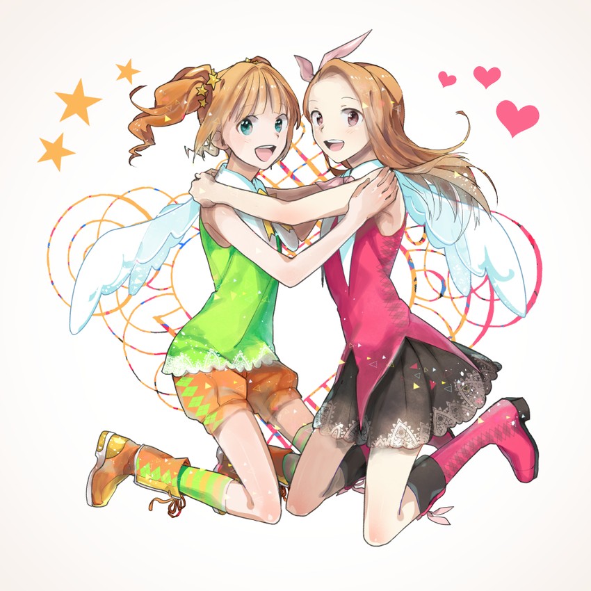 minase iori and takatsuki yayoi (idolmaster) drawn by 101346