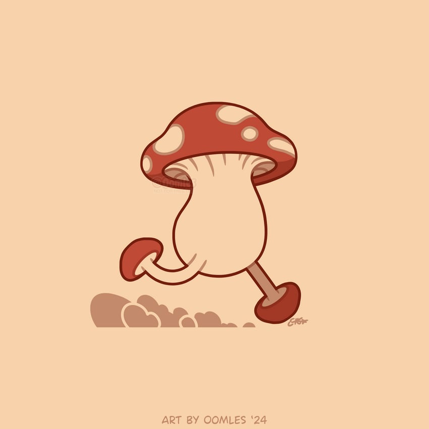 walking mushroom (dungeon meshi) drawn by oomles