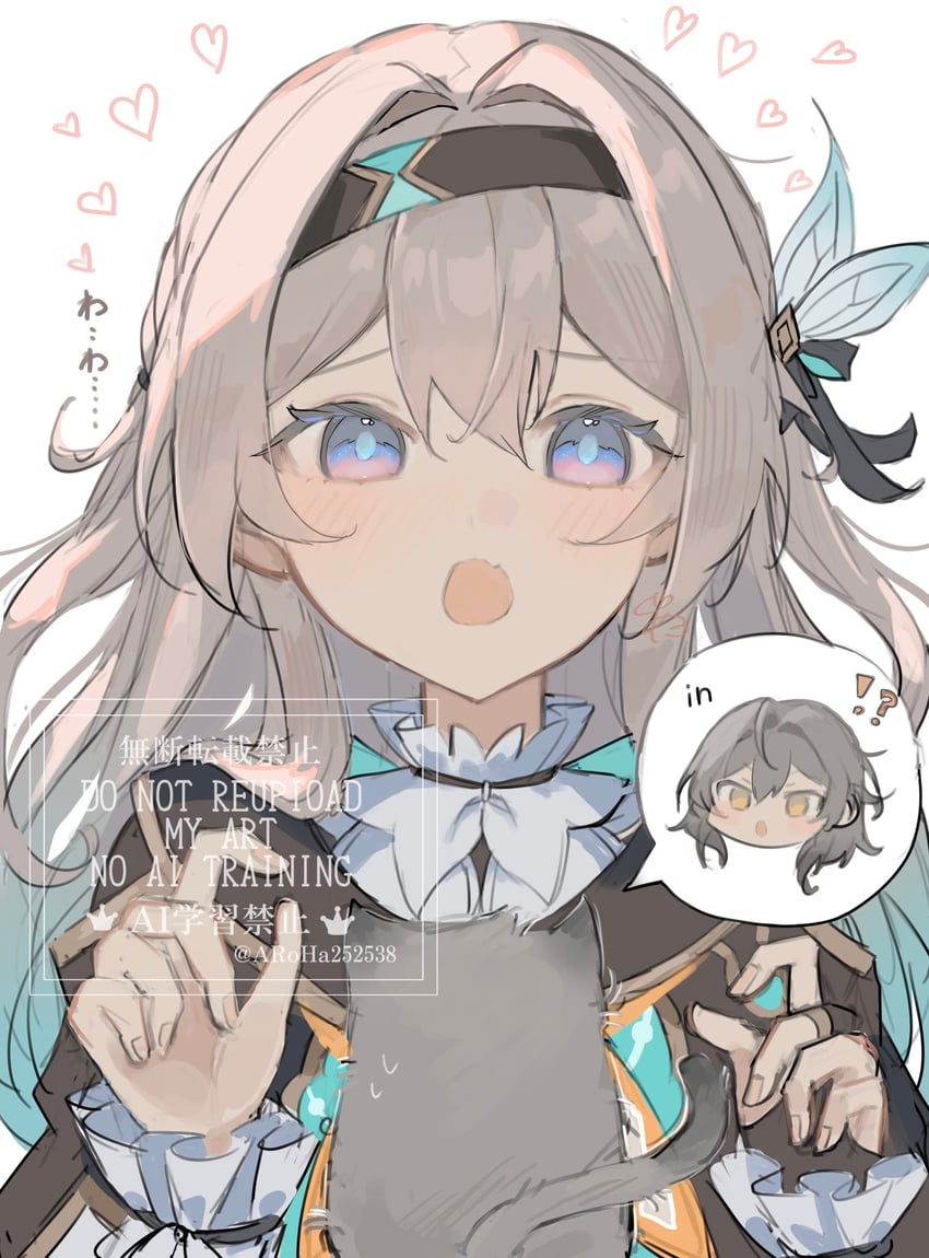 trailblazer, firefly, and stelle (honkai and 1 more) drawn by aroha252538