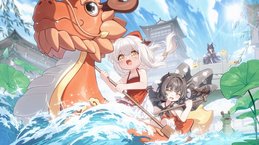 manjuu, chi an, fei yuen, and fu po (azur lane)