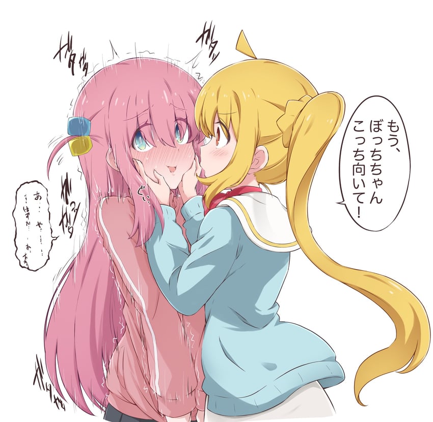 gotoh hitori and ijichi nijika (bocchi the rock!) drawn by hazuki_haru