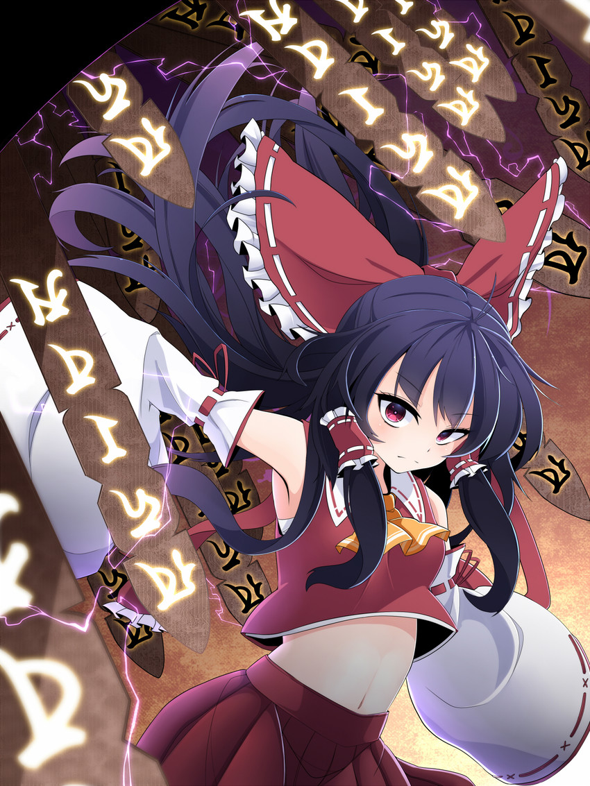 hakurei reimu (touhou and 1 more) drawn by rihito_(usazukin)