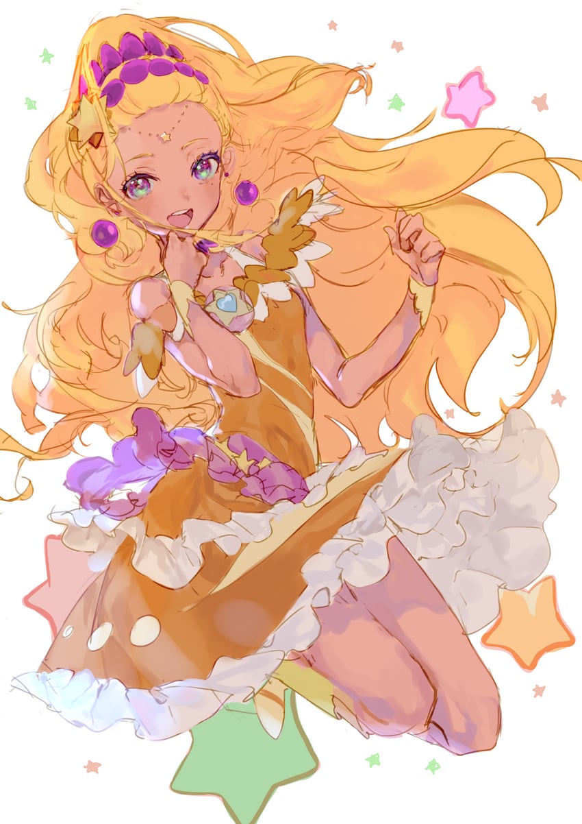 amamiya elena and cure soleil (precure and 1 more) drawn by seika_(yuimarutoka0219)