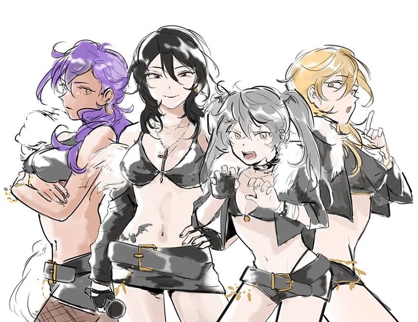 sakuma rei, hakaze kaoru, otogari adonis, and ogami koga (ensemble stars!) drawn by you_(gay322k)