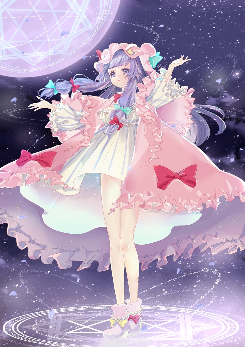 patchouli knowledge (touhou and 1 more) drawn by ibashi_roni