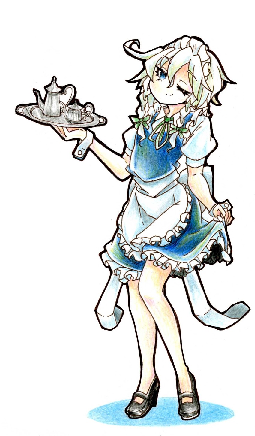 izayoi sakuya (touhou) drawn by gokuu_(acoloredpencil)