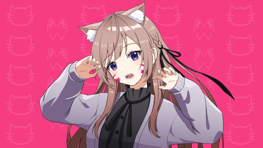mikeneko (original and 1 more) drawn by water_(pixiv_55477293)