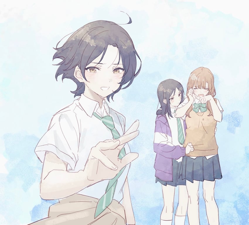 nana, rin, and ai (girls band cry) drawn by teshima_nari