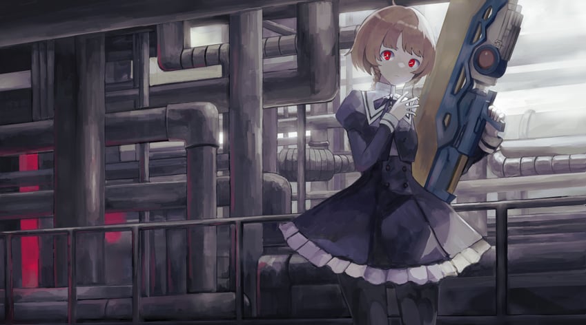futagawa fumi (assault lily) drawn by ragi_(kanragi_sousaku)