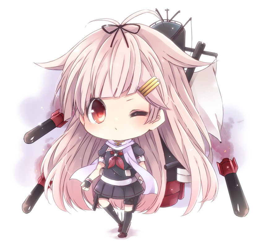 yuudachi and yuudachi kai ni (kantai collection) drawn by natubudou