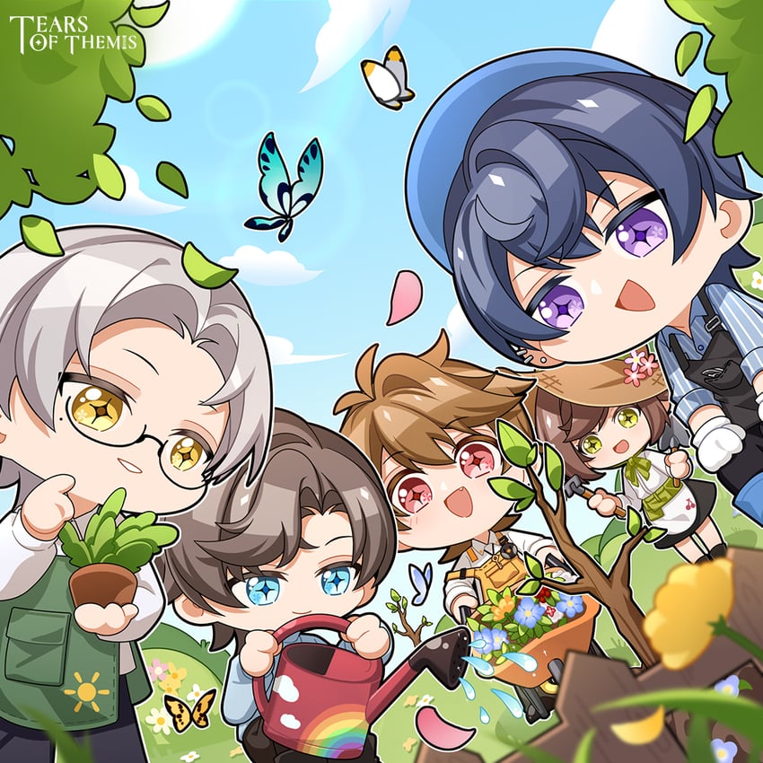 rosa, luke pearce, marius von hagen, artem wing, and vyn richter (tears of themis)