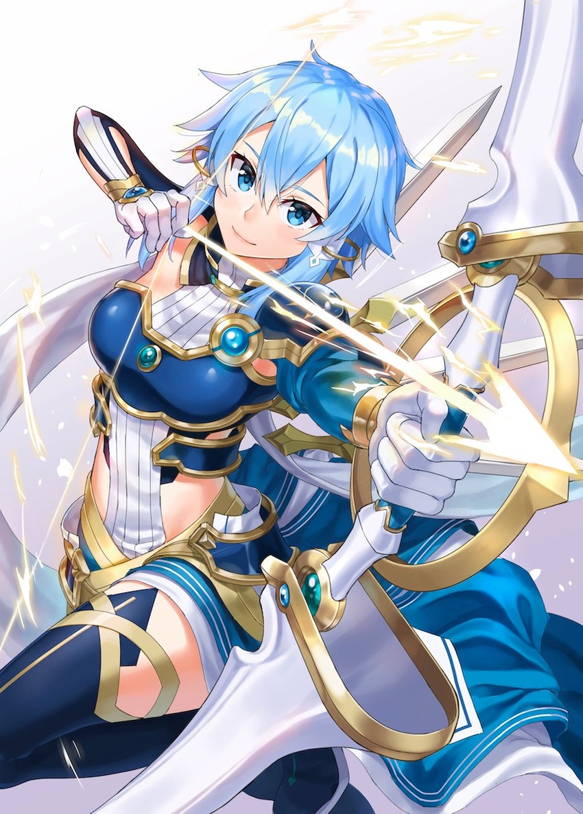 sinon (sword art online and 2 more) drawn by npcpepper