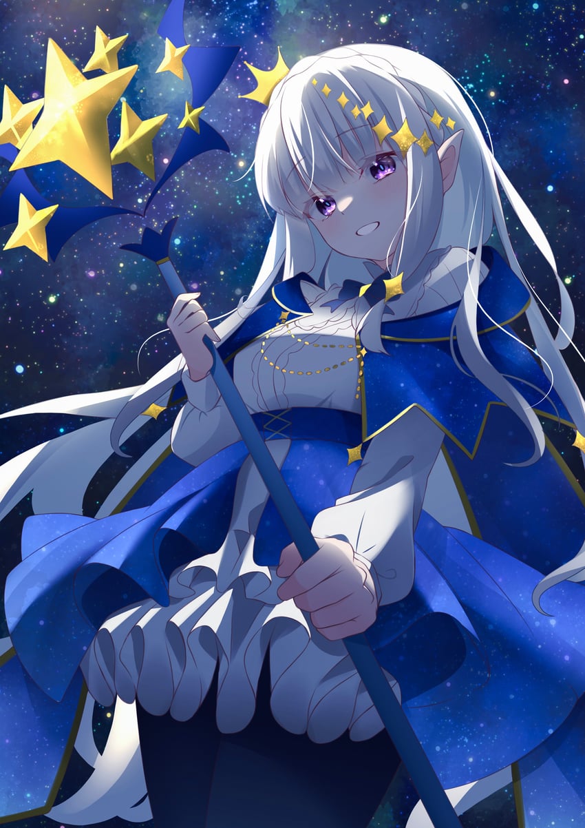 emilia (re:zero kara hajimeru isekai seikatsu) drawn by rain_re_a
