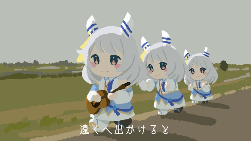 hishi miracle (umamusume and 1 more) drawn by kashinoki_(koaaski)