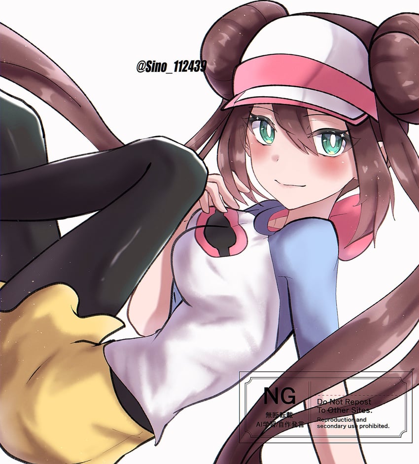 rosa (pokemon and 1 more) drawn by sino_(pcxg4558)