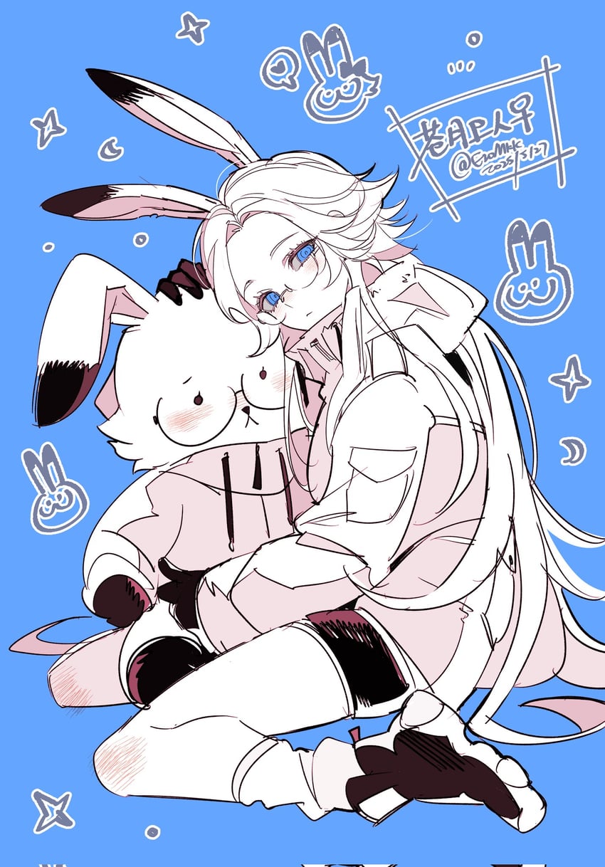 aotsuki eito (the hundred line -last defense academy-) drawn by eromkk
