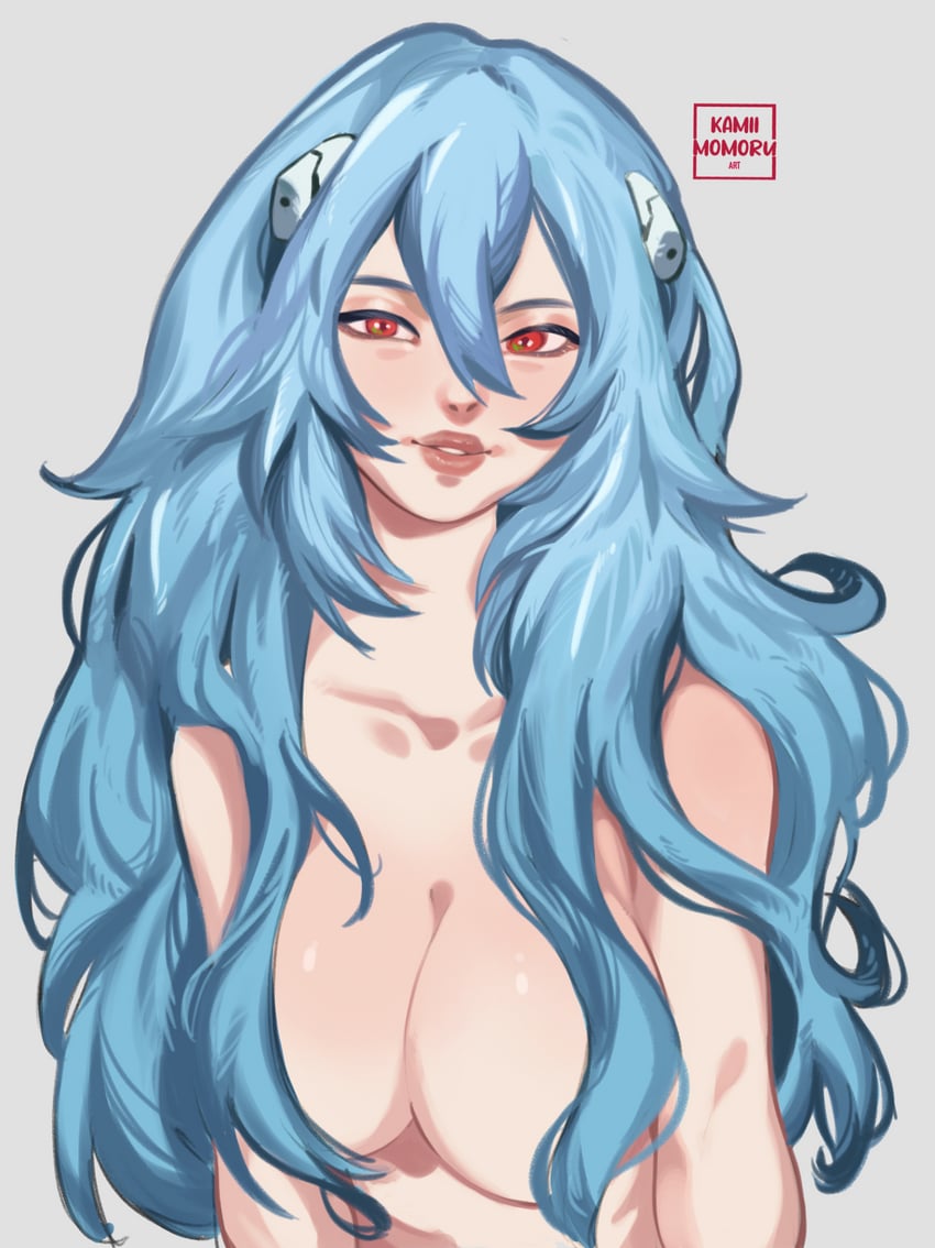ayanami rei (neon genesis evangelion) drawn by kamii_momoru