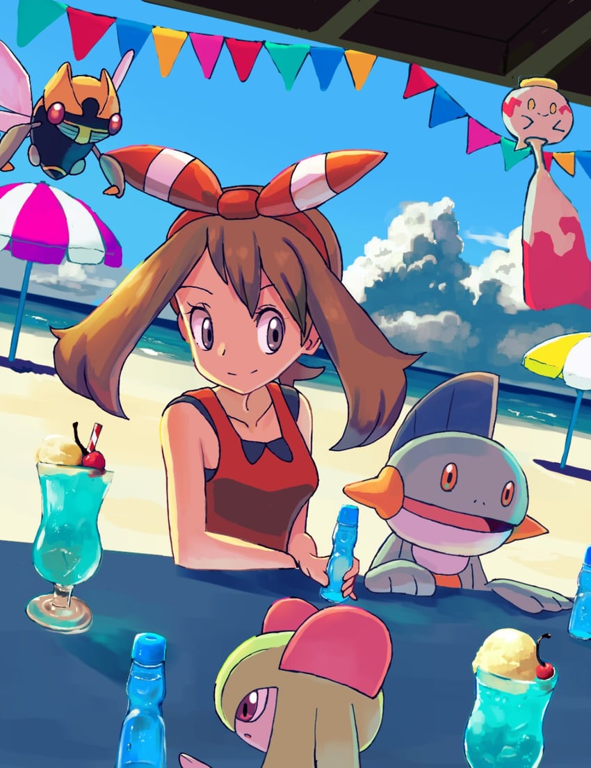 may, kirlia, chimecho, marshtomp, and ninjask (pokemon and 1 more) drawn by rowdon