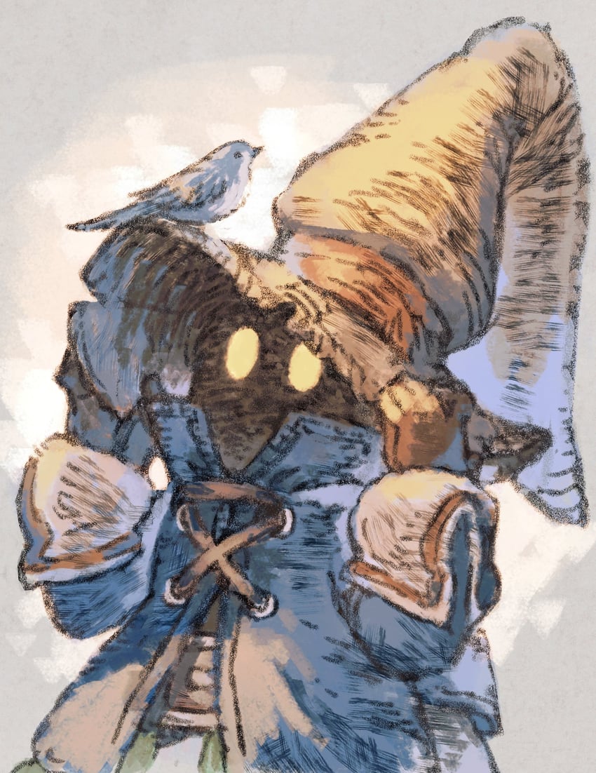 black mage and vivi ornitier (final fantasy and 1 more) drawn by maeka_(kumaekake)