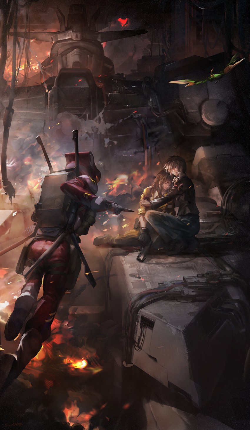 athrun zala, kira yamato, murrue ramius, strike gundam, and torii (gundam and 1 more) drawn by stu_dts