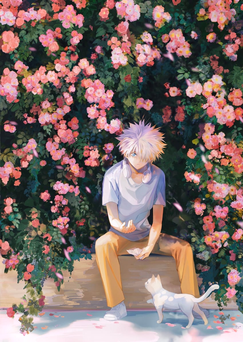 killua zoldyck (hunter x hunter) drawn by k.g_(matsumoto_zo)