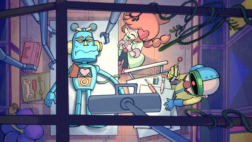 penny crygor, dr. crygor, and mike (warioware) drawn by rinabee_(rinabele0120)