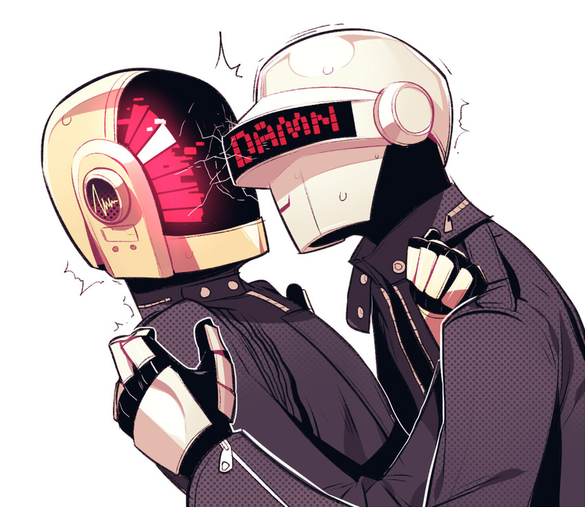 thomas bangalter and guy-manuel de homem-christo (daft punk) drawn by jotman
