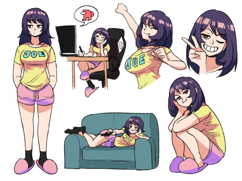 crewmate and tina (original and 1 more) drawn by tina_fate