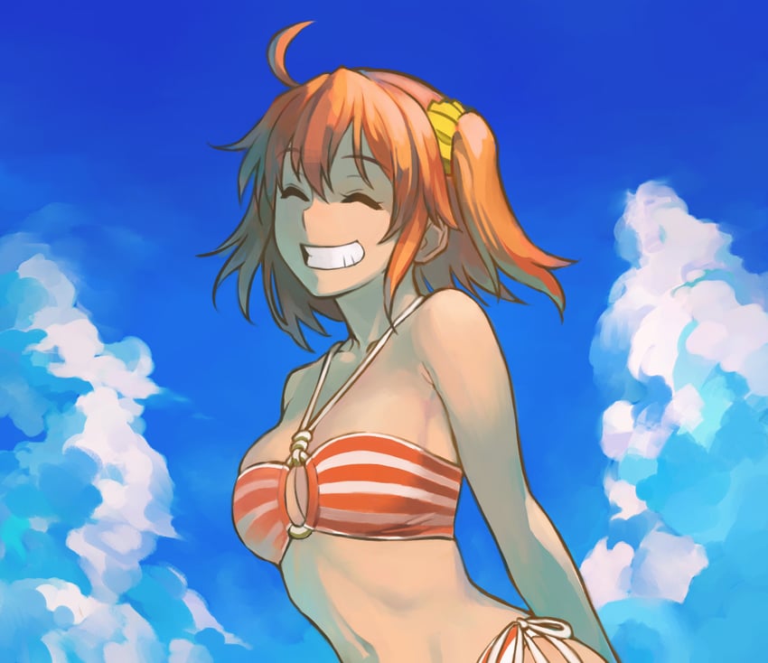 fujimaru ritsuka (fate and 1 more) drawn by b_suke