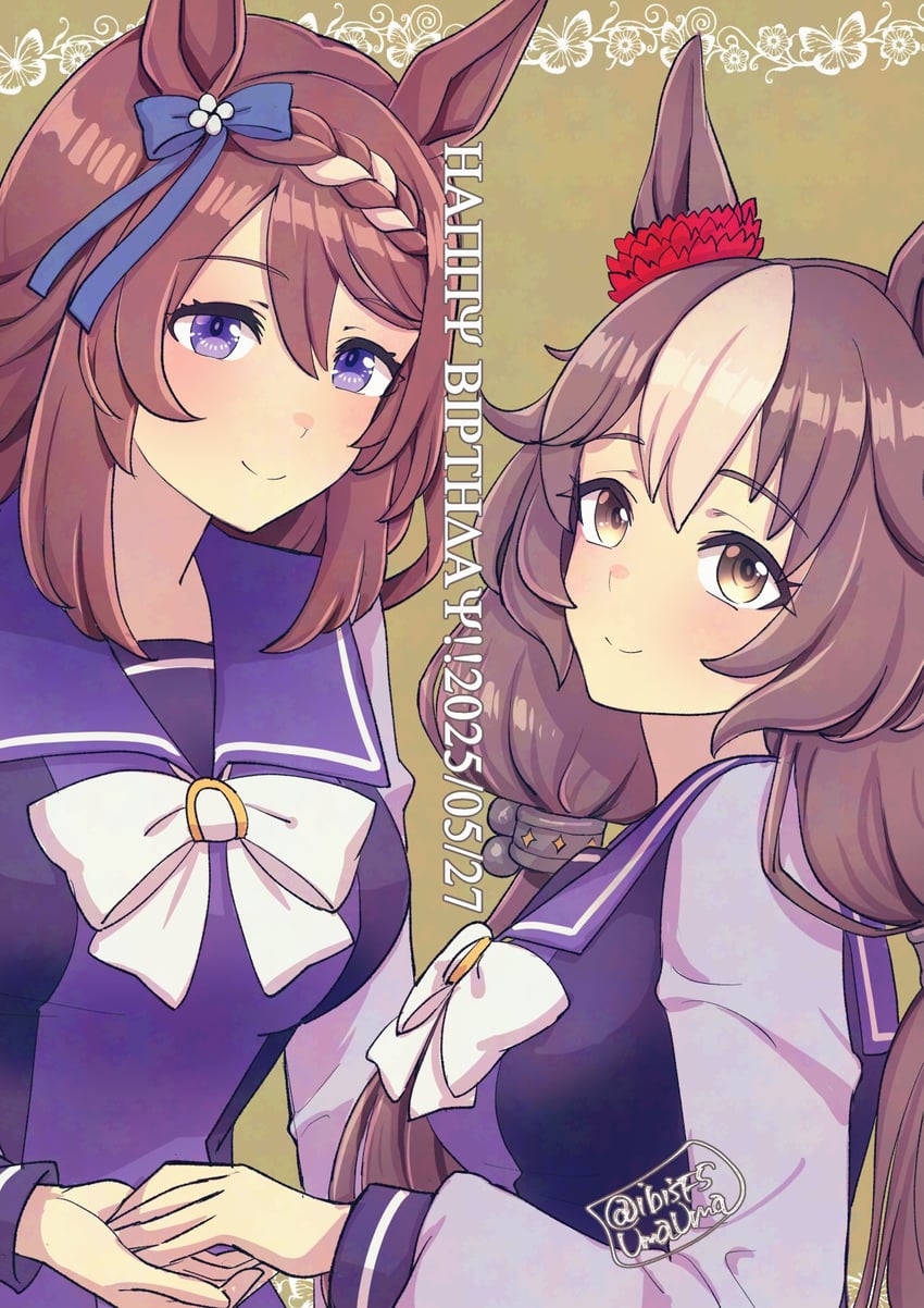 super creek and yamanin zephyr (umamusume) drawn by hi_(ibisf5umauma)