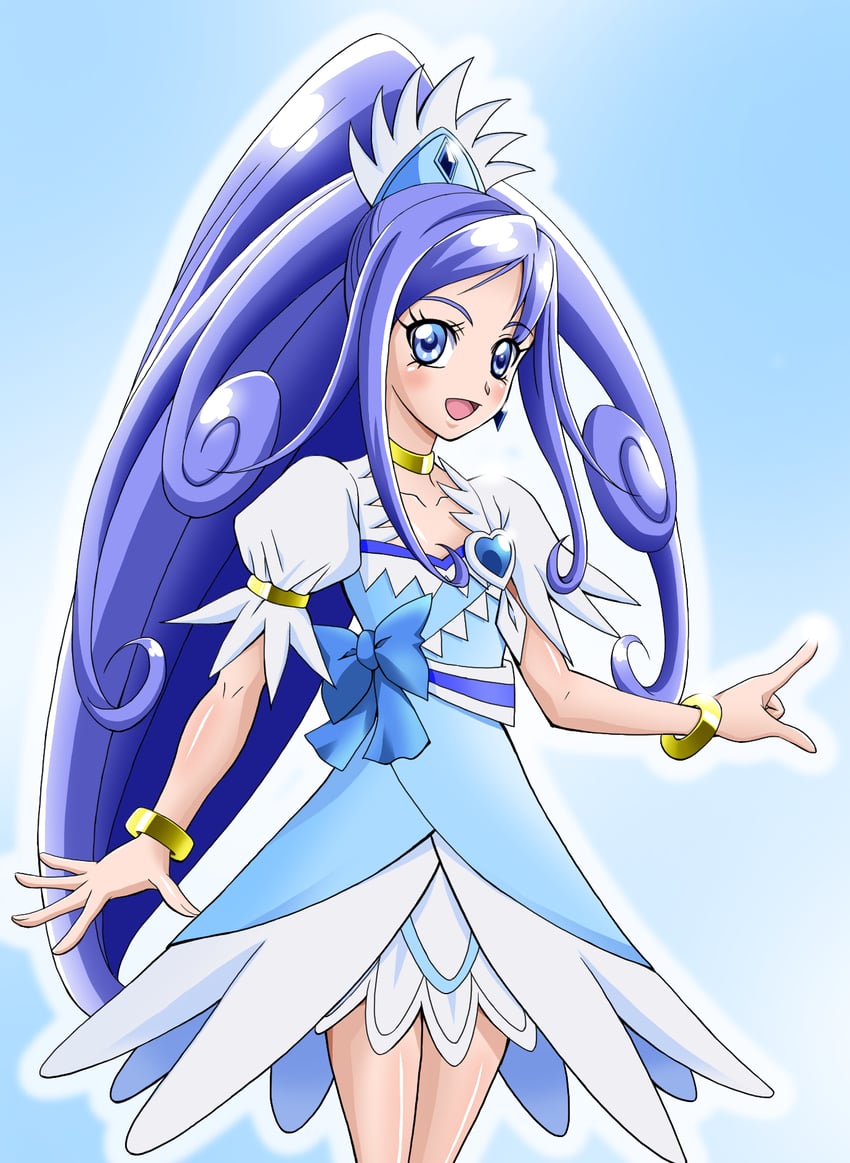 hishikawa rikka and cure diamond (precure and 1 more) drawn by nigemakuri