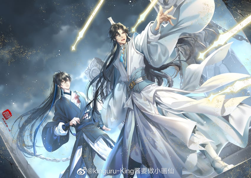 yan zhengming and cheng qian (liu yao) drawn by kingchenxi