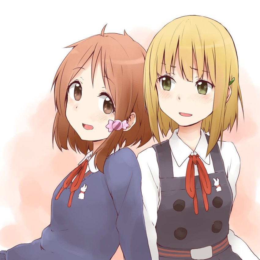 tokiwa midori and makino kanna (tamako market) drawn by kagiana