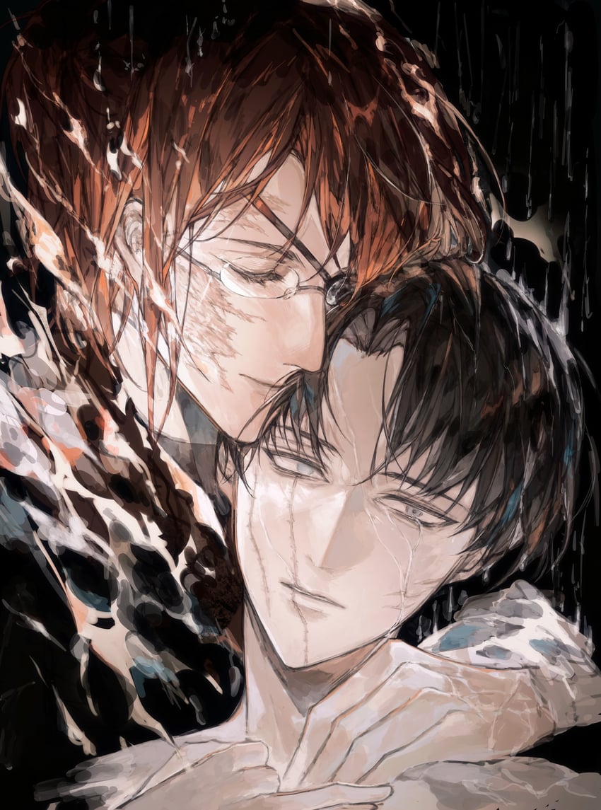 levi and hange zoe (shingeki no kyojin) drawn by zhouliang48183