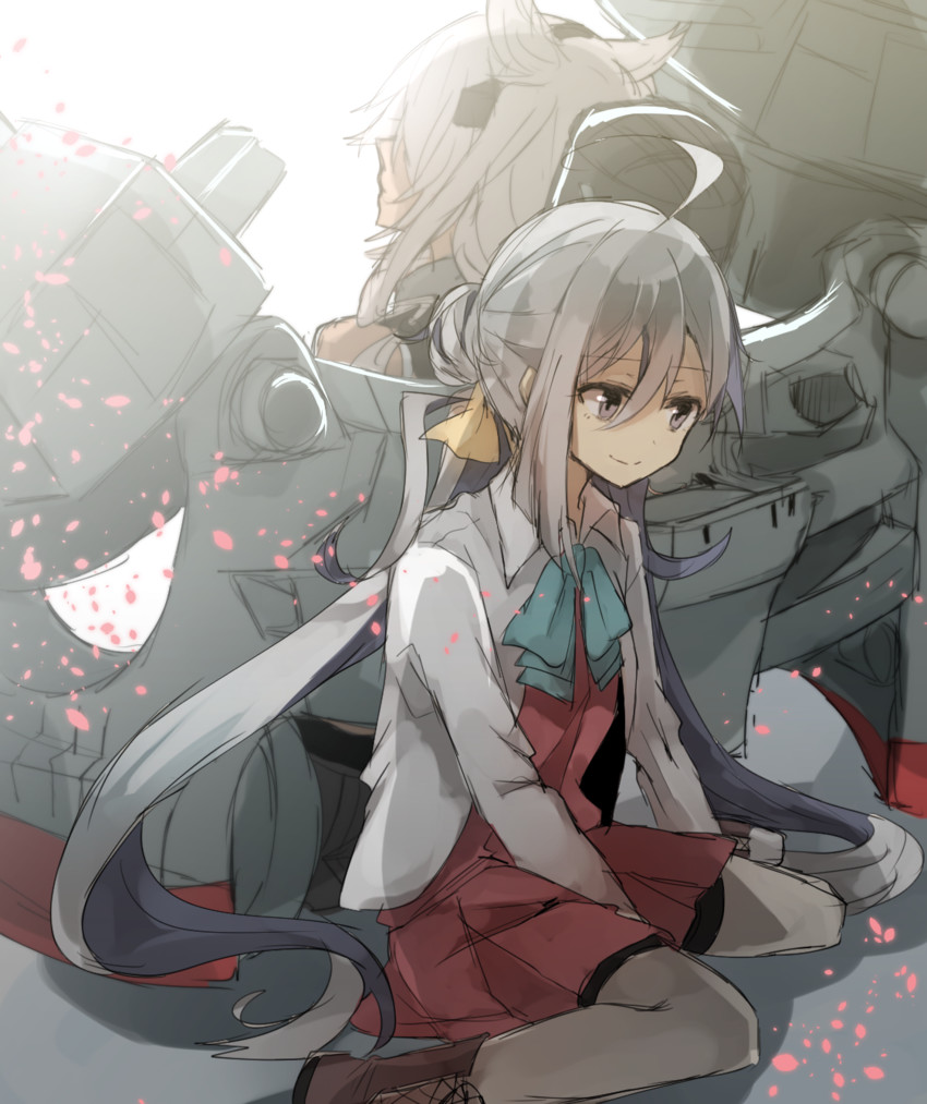 musashi, kiyoshimo, and musashi kai (kantai collection) drawn by chibirisu