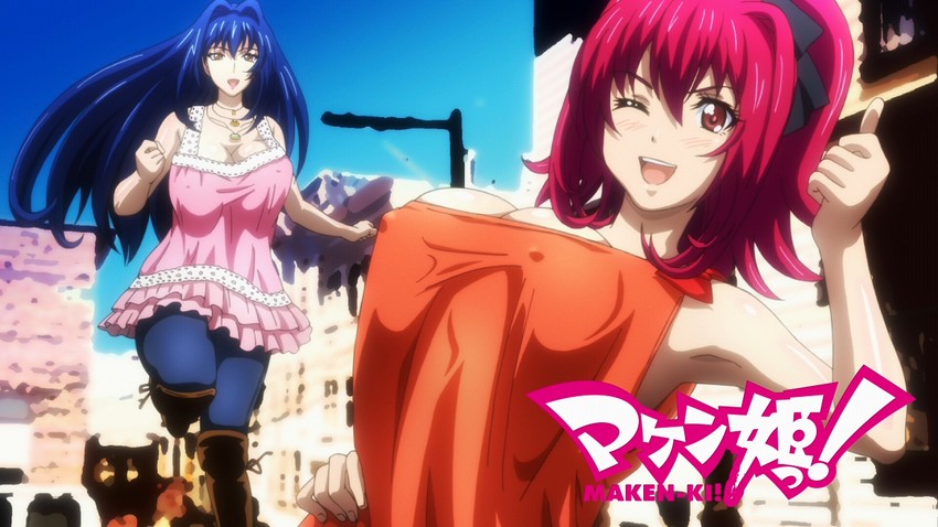 nijou aki and rokujou minori (maken-ki! and 1 more)