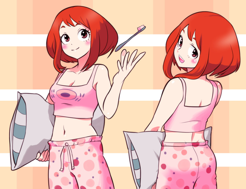 uraraka ochaco (boku no hero academia) drawn by righteous_tea