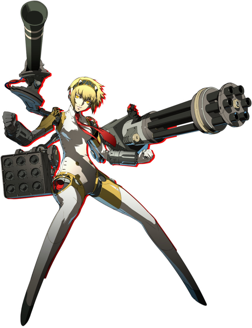 aigis and shadow aegis (persona and 2 more) drawn by soejima_shigenori