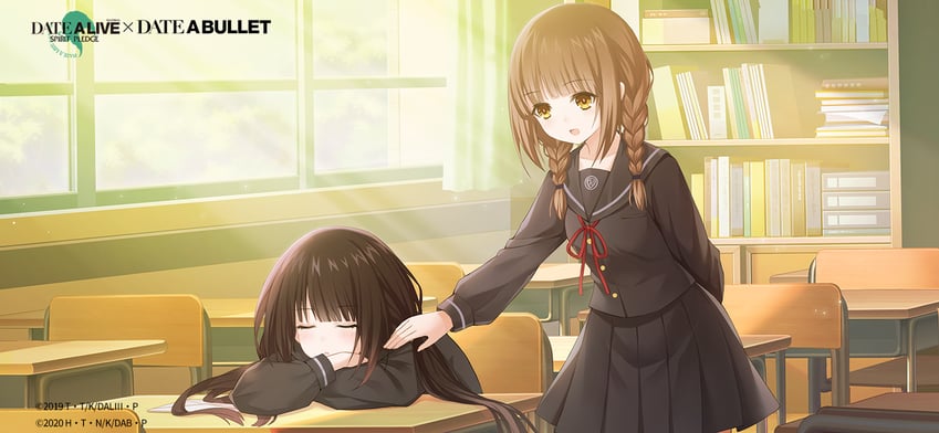 tokisaki kurumi and yamauchi sawa (date a live and 2 more)