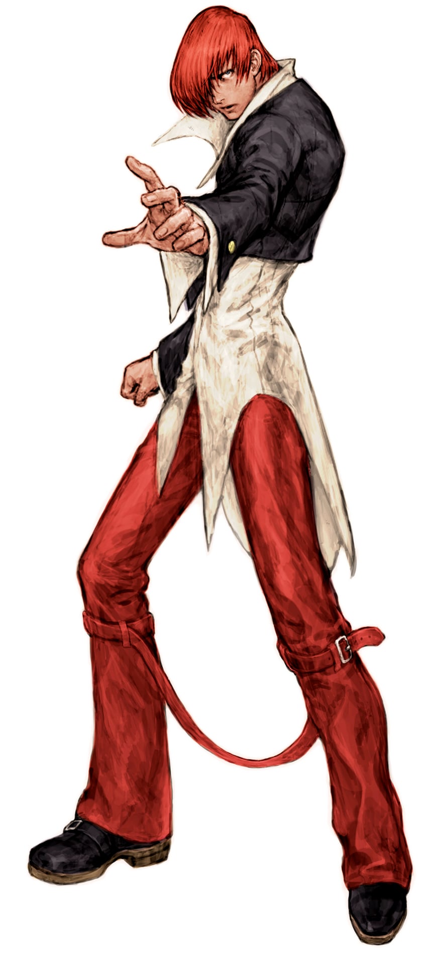 yagami iori (the king of fighters and 1 more) drawn by nishimura_kinu