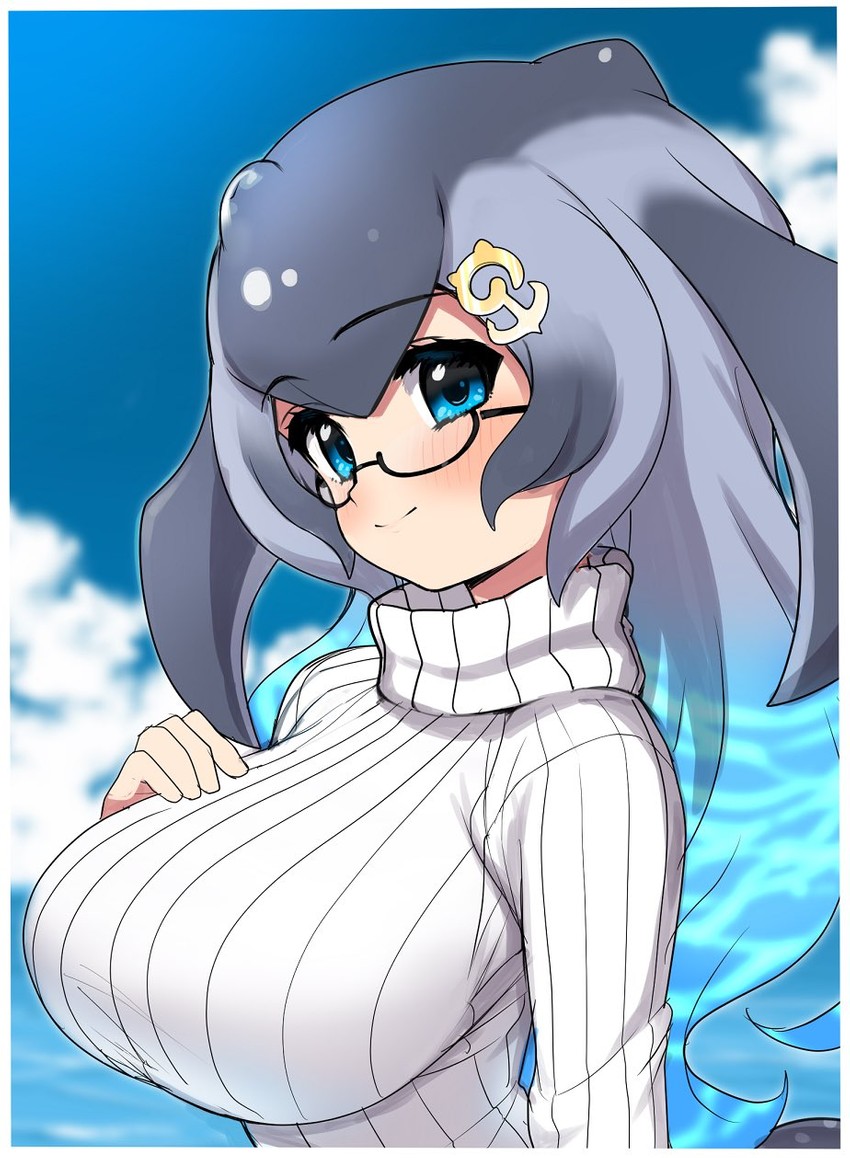blue whale (kemono friends and 1 more) drawn by ransusan