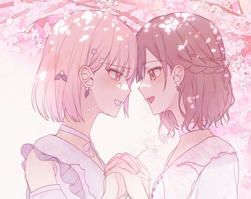 shinonome ena and akiyama mizuki (project sekai) drawn by vmtpzk