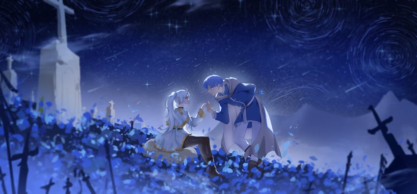 frieren and himmel (sousou no frieren) drawn by kotoior