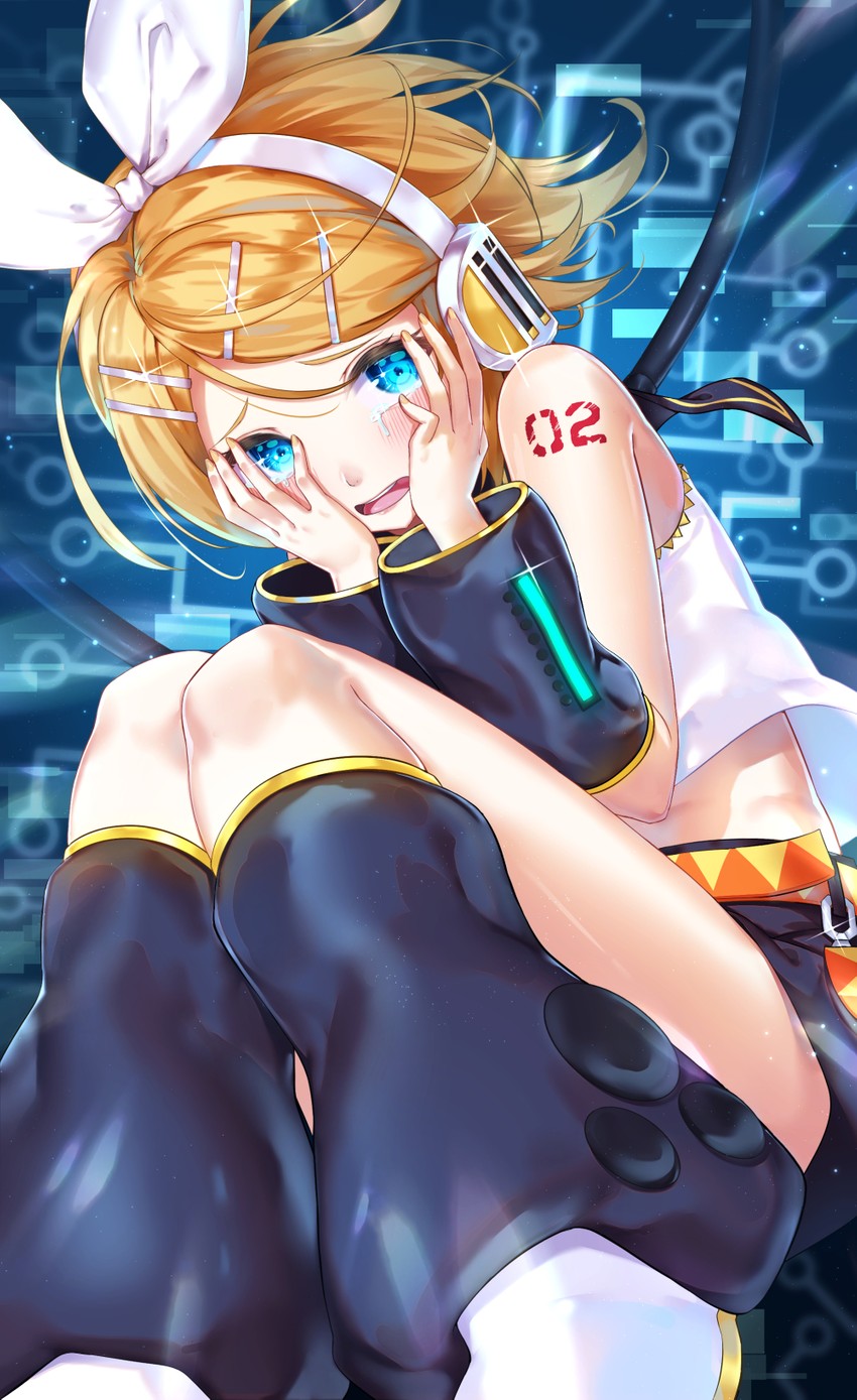 kagamine rin (vocaloid and 1 more) drawn by hachinatsu