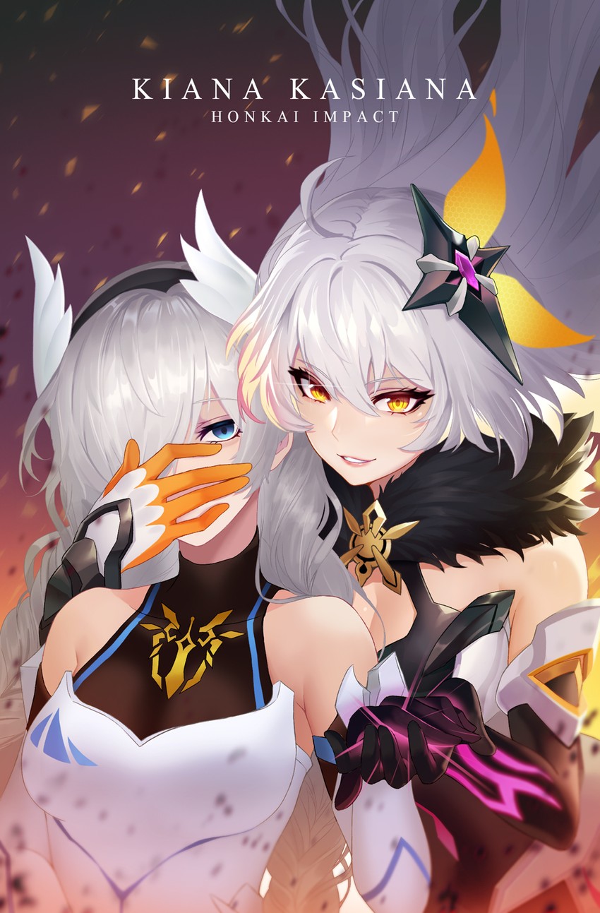 kiana kaslana (honkai and 1 more) drawn by starry-hp