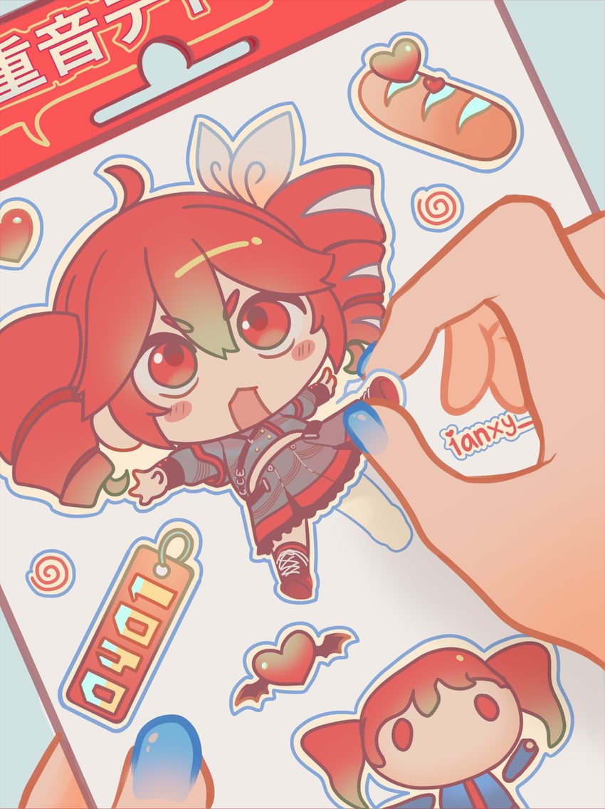 kasane teto (utau and 2 more) drawn by ianxy2